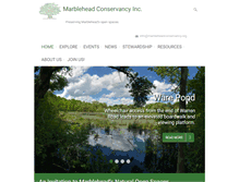 Tablet Screenshot of marbleheadconservancy.org